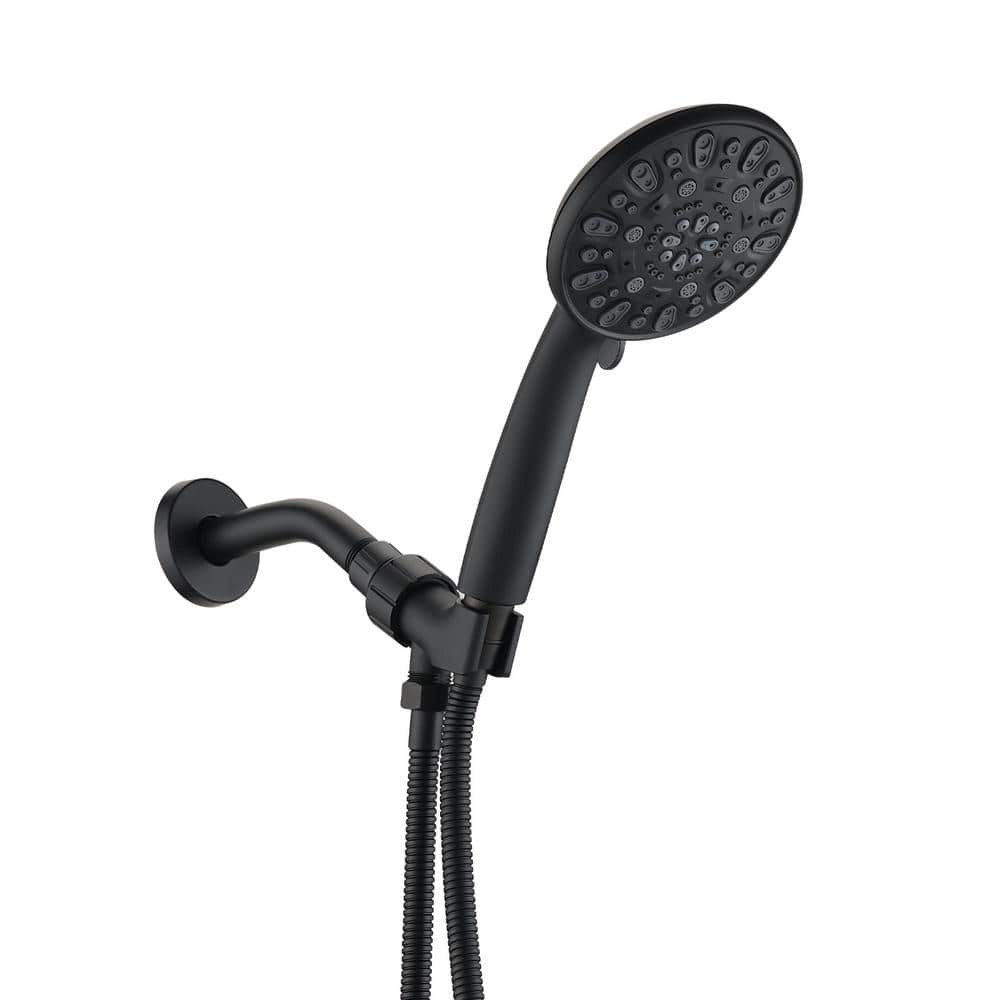 PROOX 7-Spray Patterns with 1.8 GPM 4.72 in. Wall Mount Handheld Shower ...