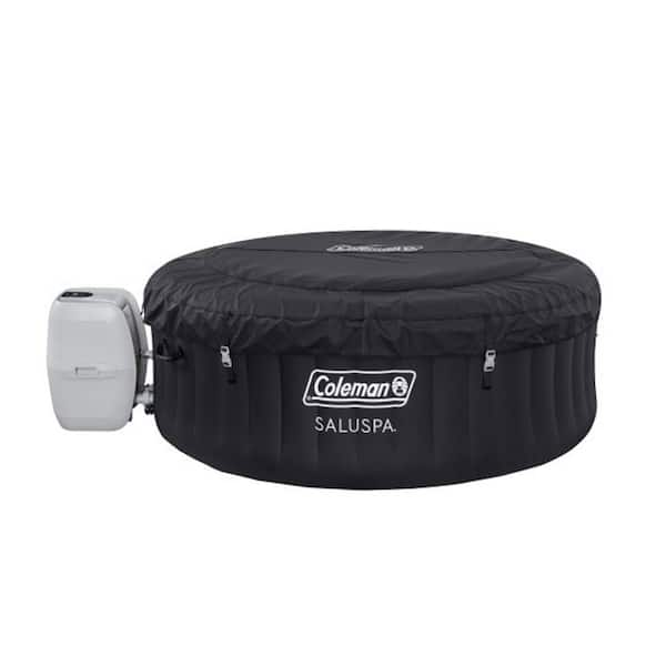 Coleman Miami Spa 4-Person Portable Inflatable Outdoor Air Jet Hot Tub,  Black 13804-BW - The Home Depot