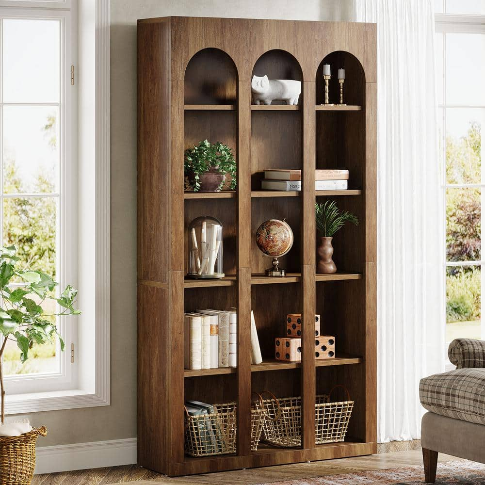 (2) 71 inch Brown store Bookshelf Bookcase