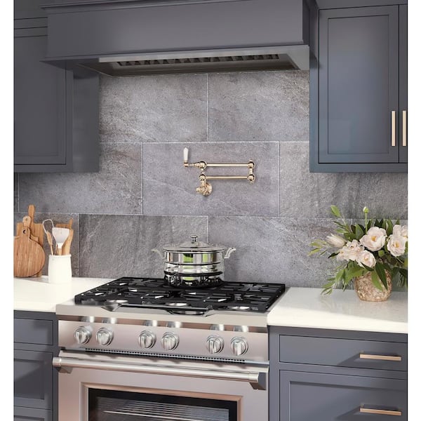 Sculpt 12.6 in. x 24.6 in. Gray Porcelain Matte Wall and Floor Tile (10.76 sq. ft./case) 5-Pack