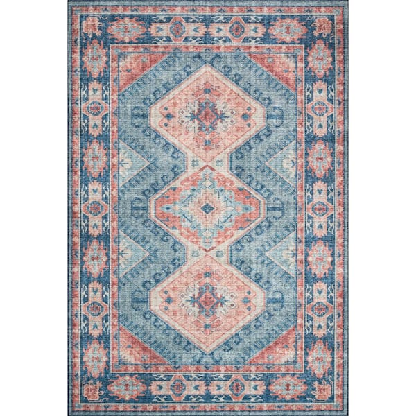 Loloi Ii Skye Turquoise Terracotta 7 Ft, Turquoise And Brown Runner Rug