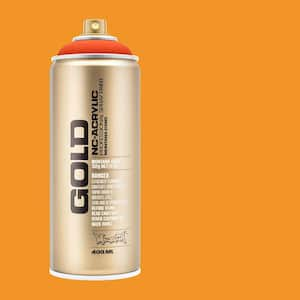 11 oz. GOLD Spray Paint, Fluorescent, Power Orange