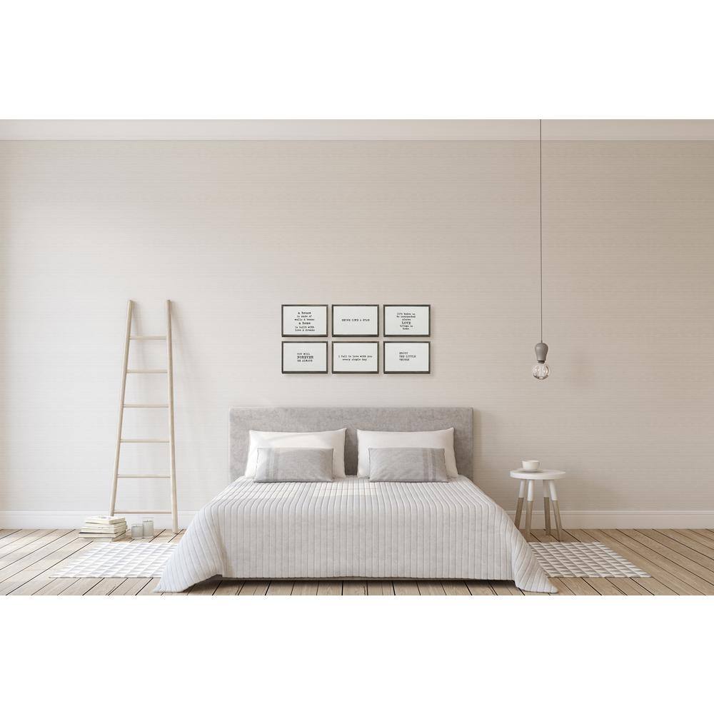 Inspirational Quotes White Metal and Glass Table Frames Set