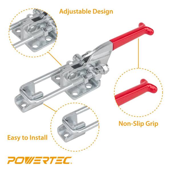 304 Stainless Steel Latch-Action Toggle Clamp – 320kg Holding Force, Vertical Quick-Release U-Bolt Pull Latch For Tire Carriers & Jigs