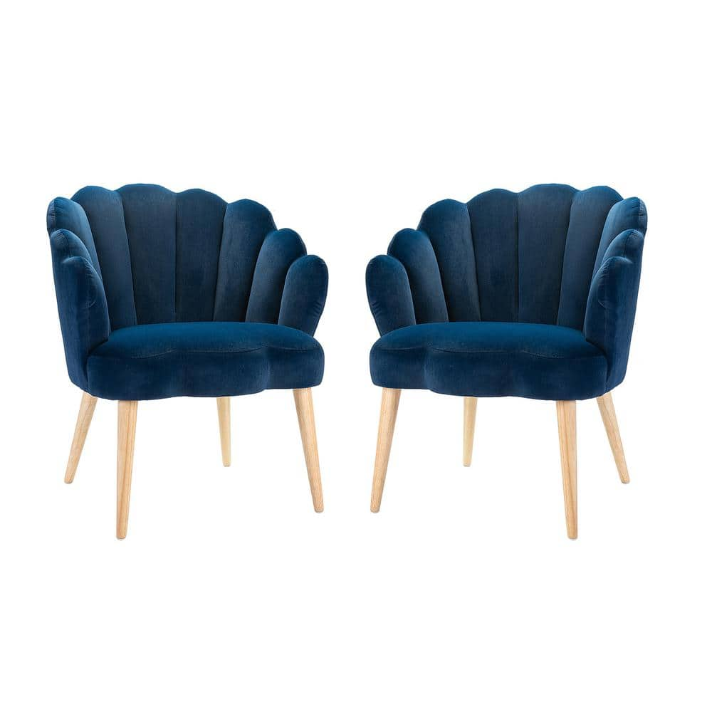 scallop chair navy