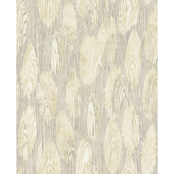 A-Street Prints Monolith Light Yellow Abstract Wood Light Yellow Wallpaper Sample