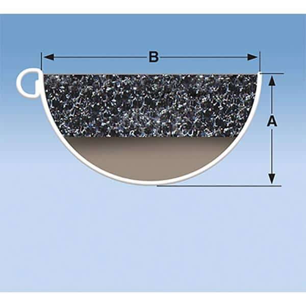 Pro 4 ft. Plastic Foam Filter Gutter Guard for 4 in. Half Round (8-Pack)