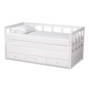Kendra White with Storage Twin to King Expandable Daybed