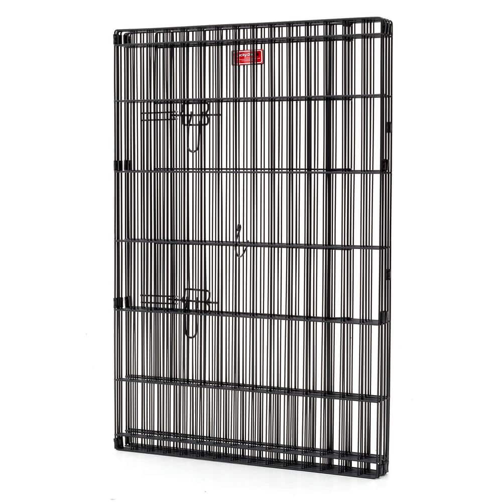 Lucky Dog 48" Black Metal Exercise Pen with Stakes