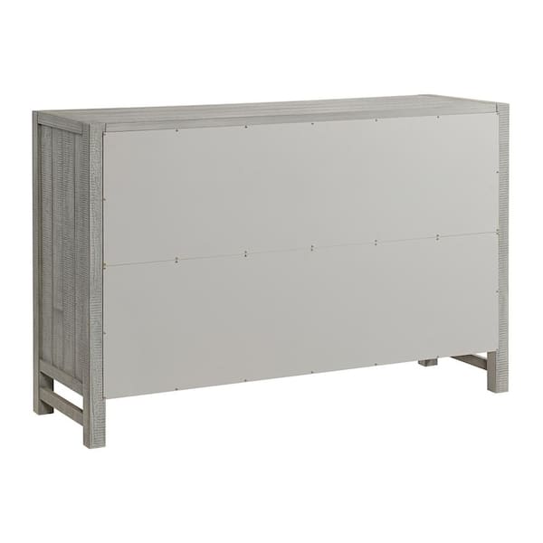 Alaterre Furniture Windsor 6-Drawer Gray Double Dresser Driftwood (36 in. H  x 56 in. W x 18 in. D) ANWI0432 - The Home Depot