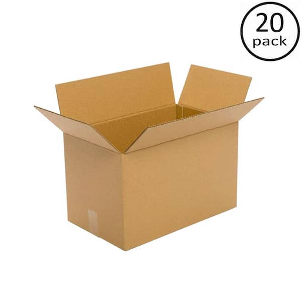 Pratt Retail Specialties 20 in. L x 12 in. W x 12 in. D Moving Box (20-Pack)
