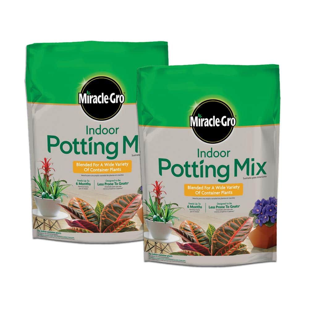 Miracle-Gro Perlite, Helps Improve Drainage and Aeration in Potting Mixes,  Enriched with Plant Food, (2-Pack)