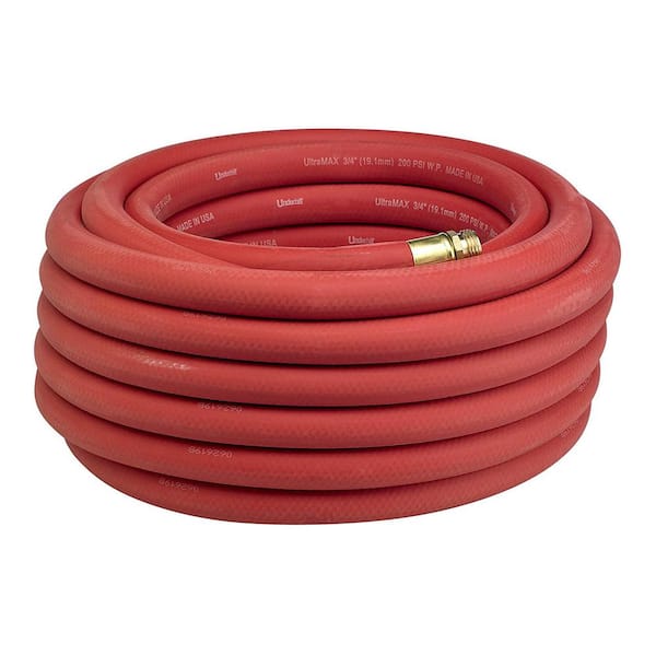 Underhill UltraMax 1 in. x 50 ft. Red Premium Heavy-Duty Garden Water Hose