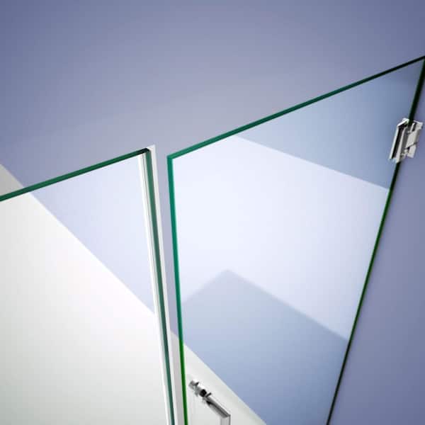 96 in. L Clear Inline Strike Vinyl for 3/8 in. Glass Shower Door
