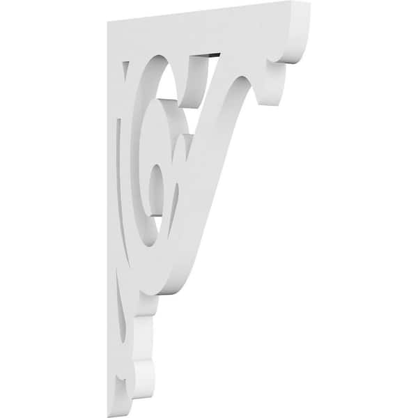 Ekena Millwork 5/8 in. W x 8 in. H x 5 in. D PVC Florence Bracket