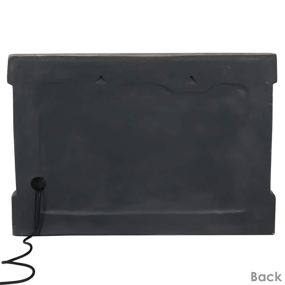 Ancient Brown Polyresin Wall-Mounted Outdoor Fountain