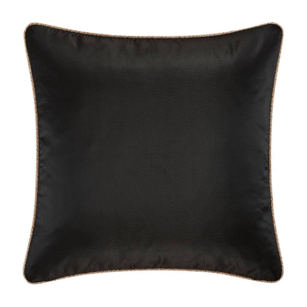 Martina Gold Textured Woven Euro Sham with Trim