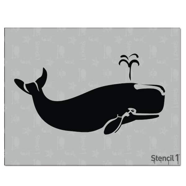 Stencil1 Whale Stencil