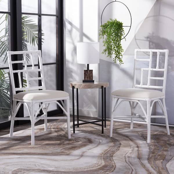 SAFAVIEH Christine White Side Chair