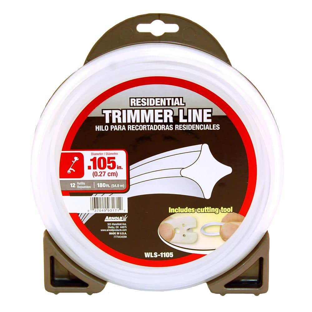 Arnold Residential 180 ft. 0.105 in. Universal 4 Point Star Trimmer Line with Line Cutting Tool