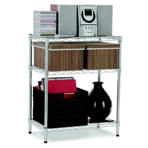 Hdx Chrome 3 Tier Steel Wire Shelving, Easy Home Wire Shelving