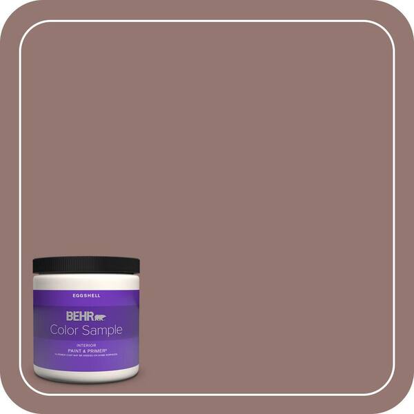 BEHR PREMIUM PLUS 8 oz. #710B-5 Milk Chocolate Eggshell Enamel Interior Paint & Primer Color Sample