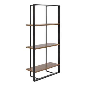 Kercheval 6.25 in. D 15.75 in. W 31.50 in. H Rustic Brown Metal Floating Decorative Wall Shelf