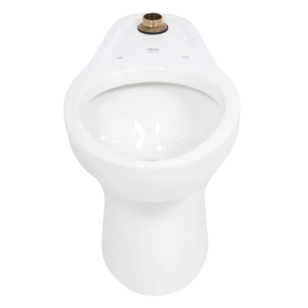 Madera 1.1-1.6 GPF Universal Flushometer Elongated Toilet Bowl Only with EverClean in White