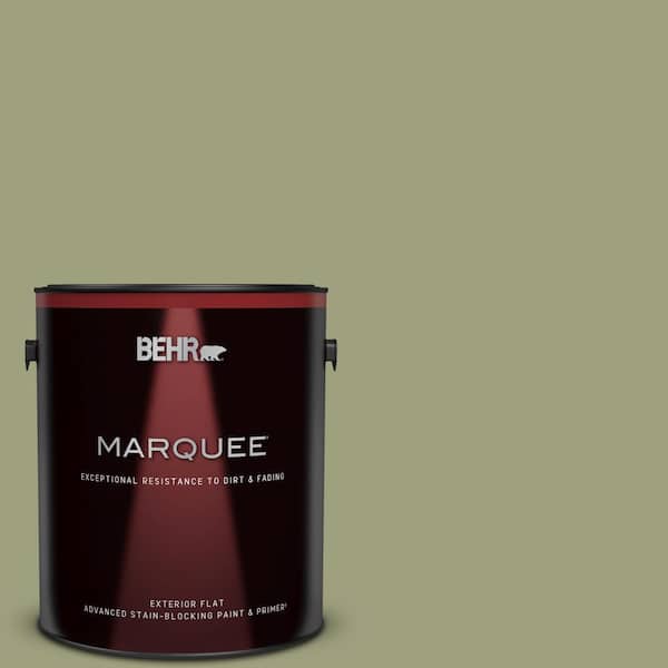 BEHR MARQUEE 1 gal. #BIC-57 French Parsley Flat Exterior Paint & Primer