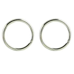 3/16 in. x 1-1/2 in. Nickel-Plated Ring (2-Pack)