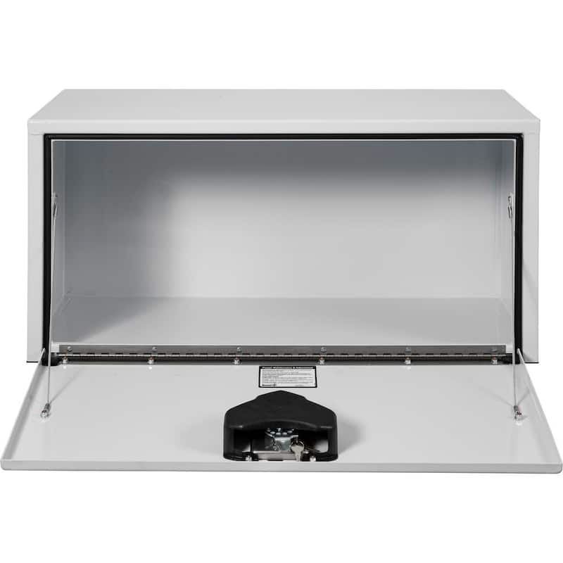 18 in. x 18 in. x 30 in. White Steel Underbody Truck Tool Box