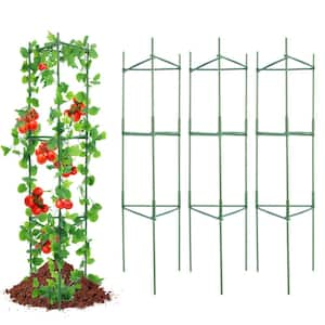 6-Packs Tomato Cages for Garden, 48 in.Tomato Trellis Plant Stakes Support, Stackable Tall Plant Support Cage,for Garden