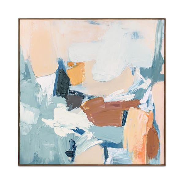 Eryndor Textured Acrylic on Canvas Solid Pine Wood Framed Art Print 40 in. x 40 in.