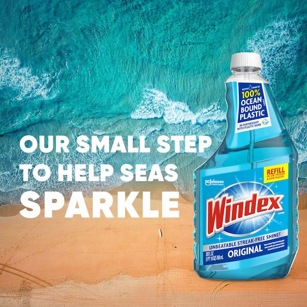 Windex Glass Cleaner Concentrate Starter Pack, Re Usable Trigger