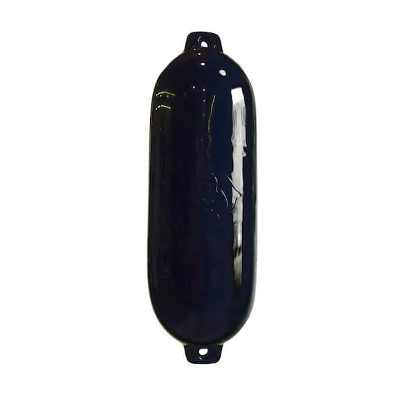 4.5 in. x 16 in. Ribbed Boat Fender, Black