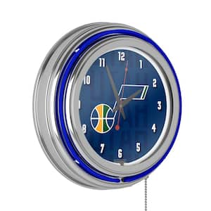 Dallas Mavericks Blue Fade Lighted Analog Neon Clock