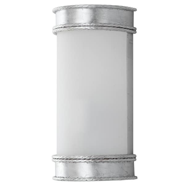 Florence 5.5 2-Light Silver Wall Indoor Sconce (Set of 2)