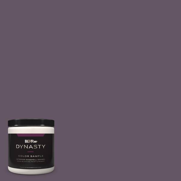BEHR DYNASTY 8 oz. Home Decorators Collection #HDC-CL-03 Grand Grape Eggshell Enamel Stain-Blocking Interior Paint & Primer Sample