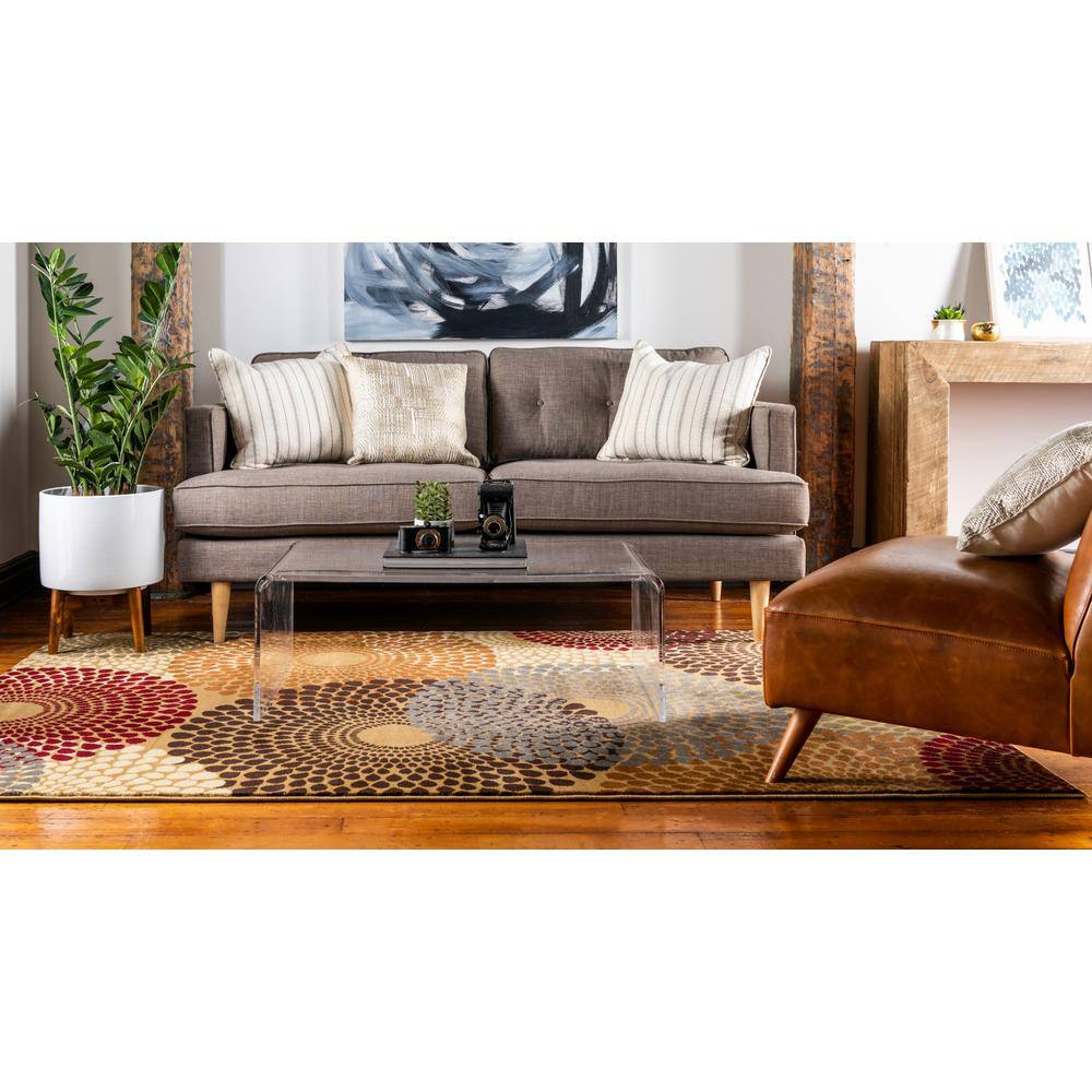 Handmade Braided Abstract Gray Synthetic 5' x 8' Indoor Rug