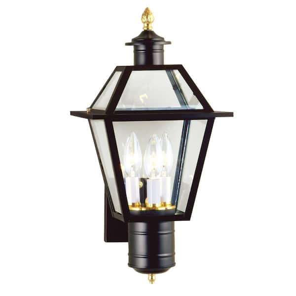 NORWELL Lexington 1-Light Black Outdoor Wall Sconce