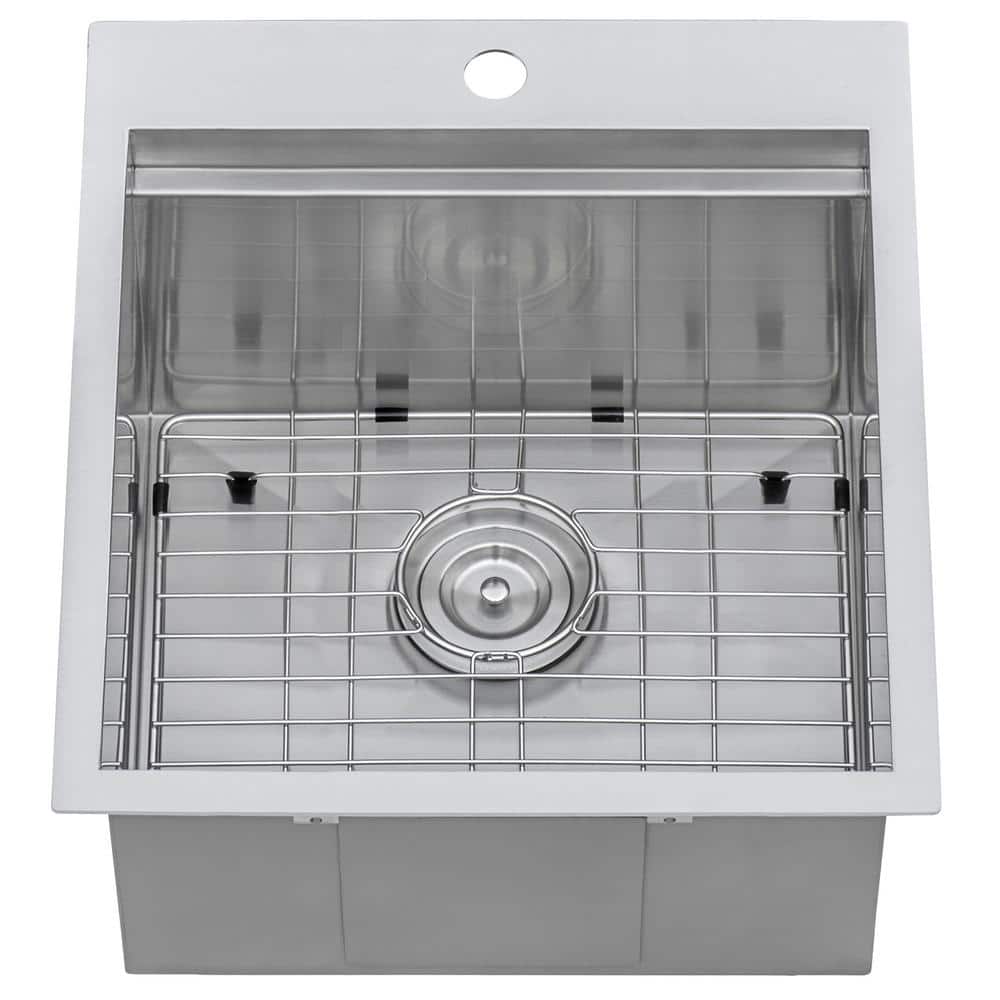Ruvati 24" Stainless Steel Drop-In Utility Sink with Grid