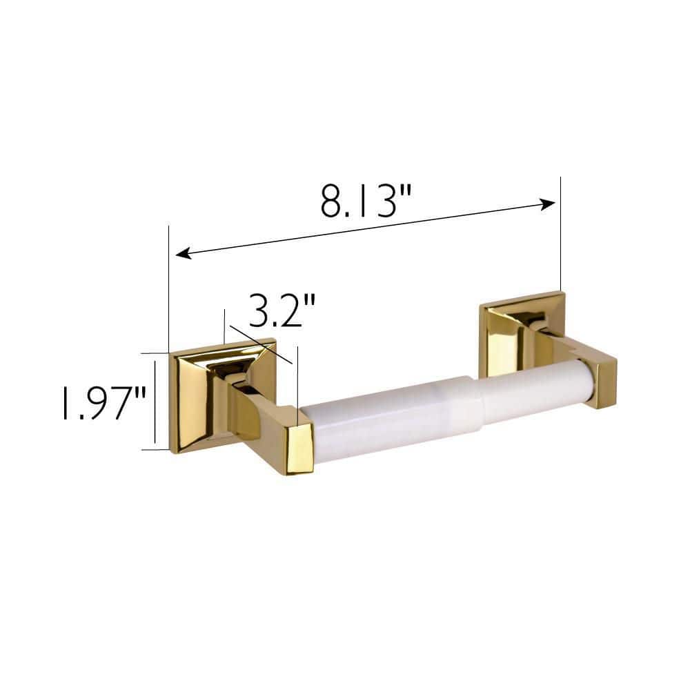 Millbridge Polished Brass Wall Mounted Toilet Paper Holder