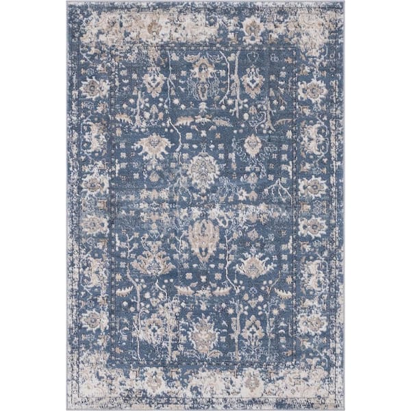Portland Central Blue 4 ft. x 6 ft. Area Rug