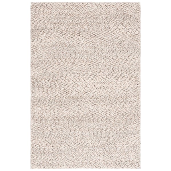 Natura 4 ft. x 6 ft. Beige Modern Solid Area Rug