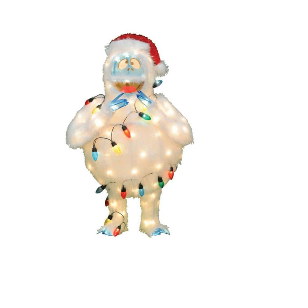 32 in. 3D Pre-Lit Bumble Christmas Yard Art Sculpture with C9 Light Strand