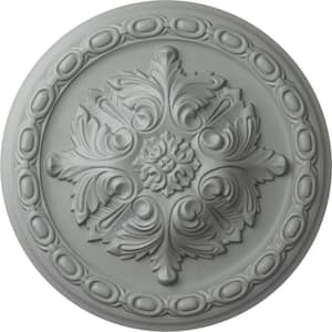 11-3/8" x 2" Acanthus Urethane Ceiling Medallion, Primed White