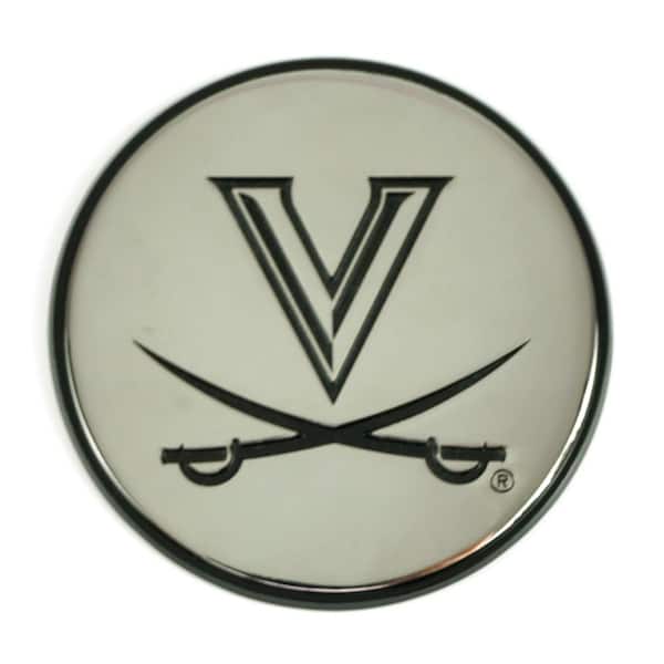 FANMATS NCAA University of Virginia 3 in. x 3 in. Chrome Emblem