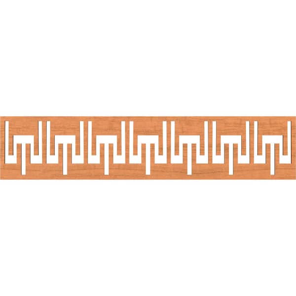 Ekena Millwork Victory Fretwork 0.25 in. D x 46.75 in. W x 10 in. L Cherry Wood Panel Moulding