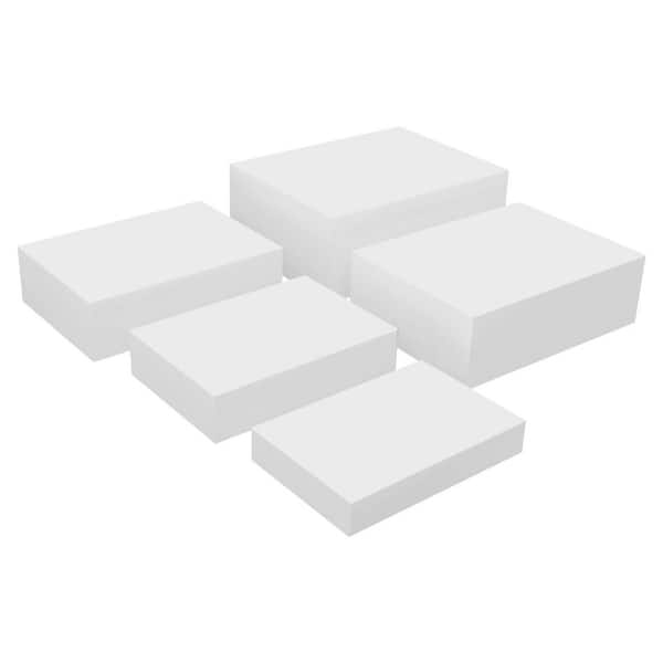 YIYIBYUS White Rectangular Acrylic Display Stand Party Birthday