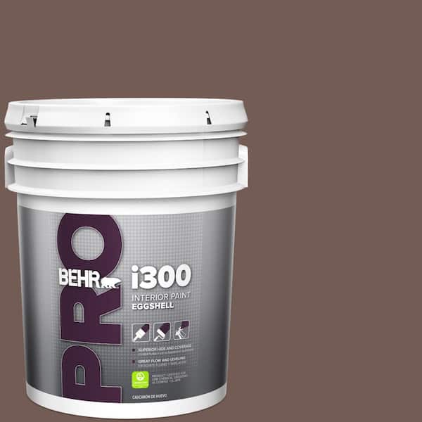 BEHR PRO 5 gal. #220F-7 Yorkshire Brown Eggshell Interior Paint
